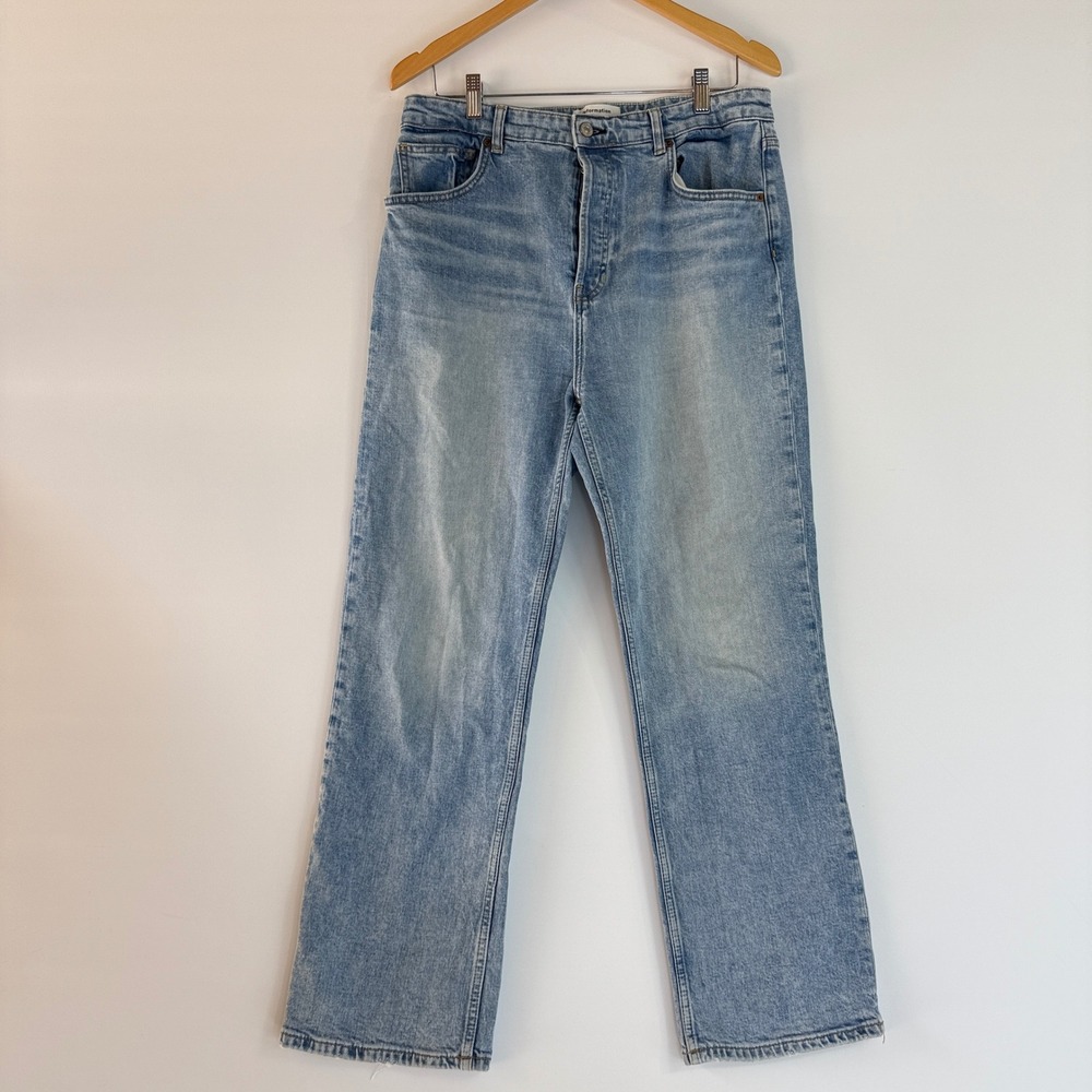 Reformation Light Wash Straight Leg Jeans